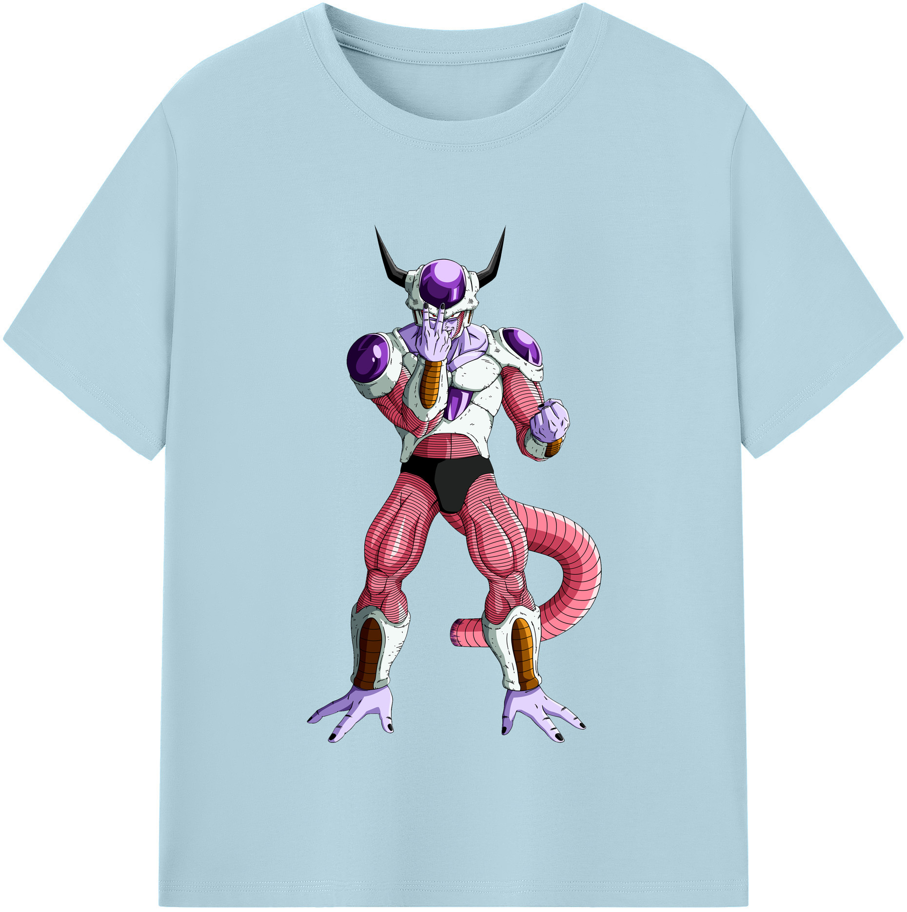 （画像用） ドラゴンボール フリーザ DRAGON BALL Frieza 綿100％半袖Tシャツ（フロントプリント）